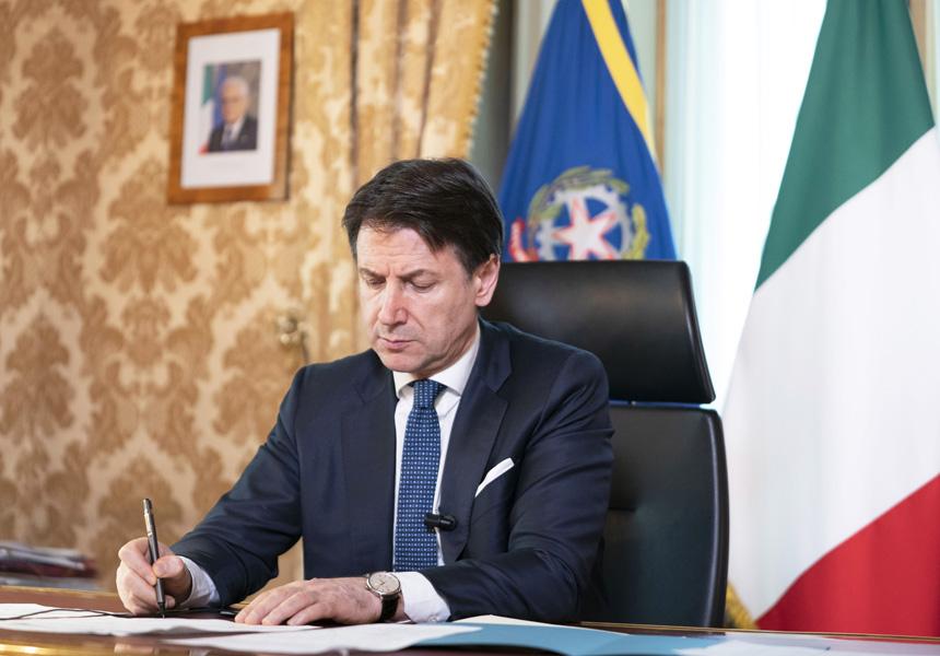 Il Presidente del Consiglio Giuseppe Conte